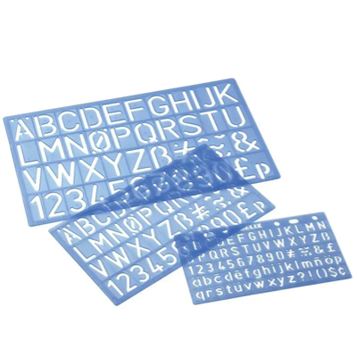 HELIX OXFORD Stencil Set 10MM, 20MM, 30MM 3PC/SET
